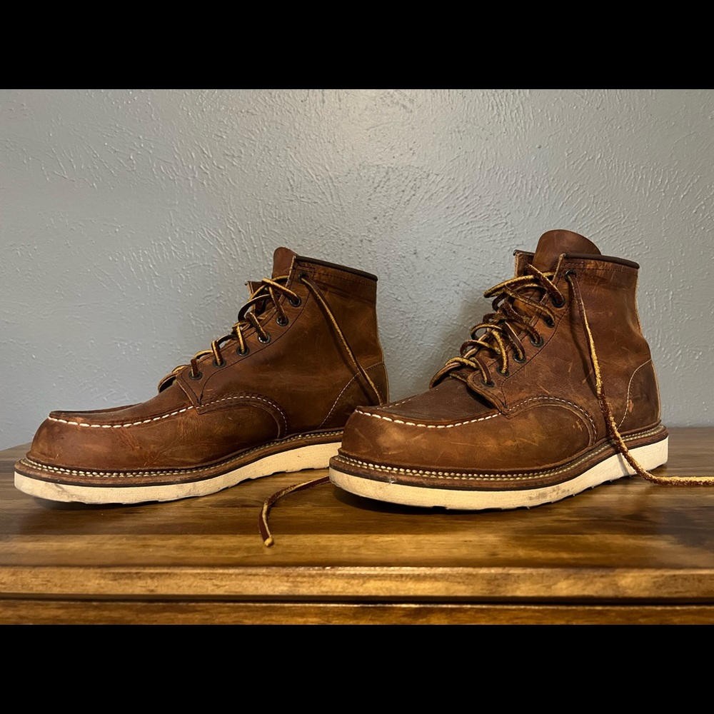 Redwing Classic Moc 1907 Mens 6 inch Boot in Copper Rough and Tough Leather
